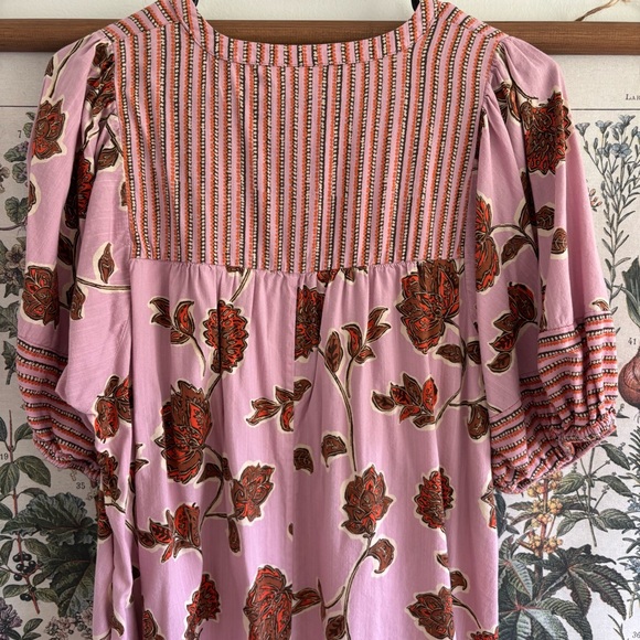 Knox Rose Pink and Orange Striped Dress Small - Picture 6 of 8